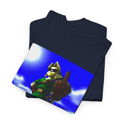 Cool Link Flipping The Bird Tee