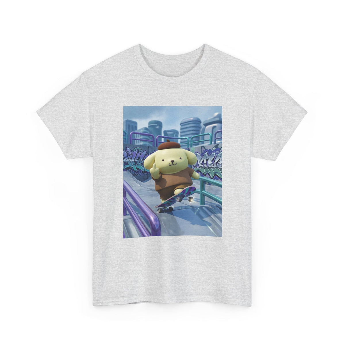 Pompompurin Flipping Off On Skateboard