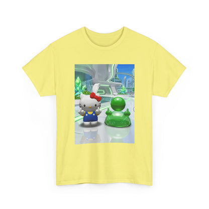 Hello Kitty And Green Blob Flipping The Bird