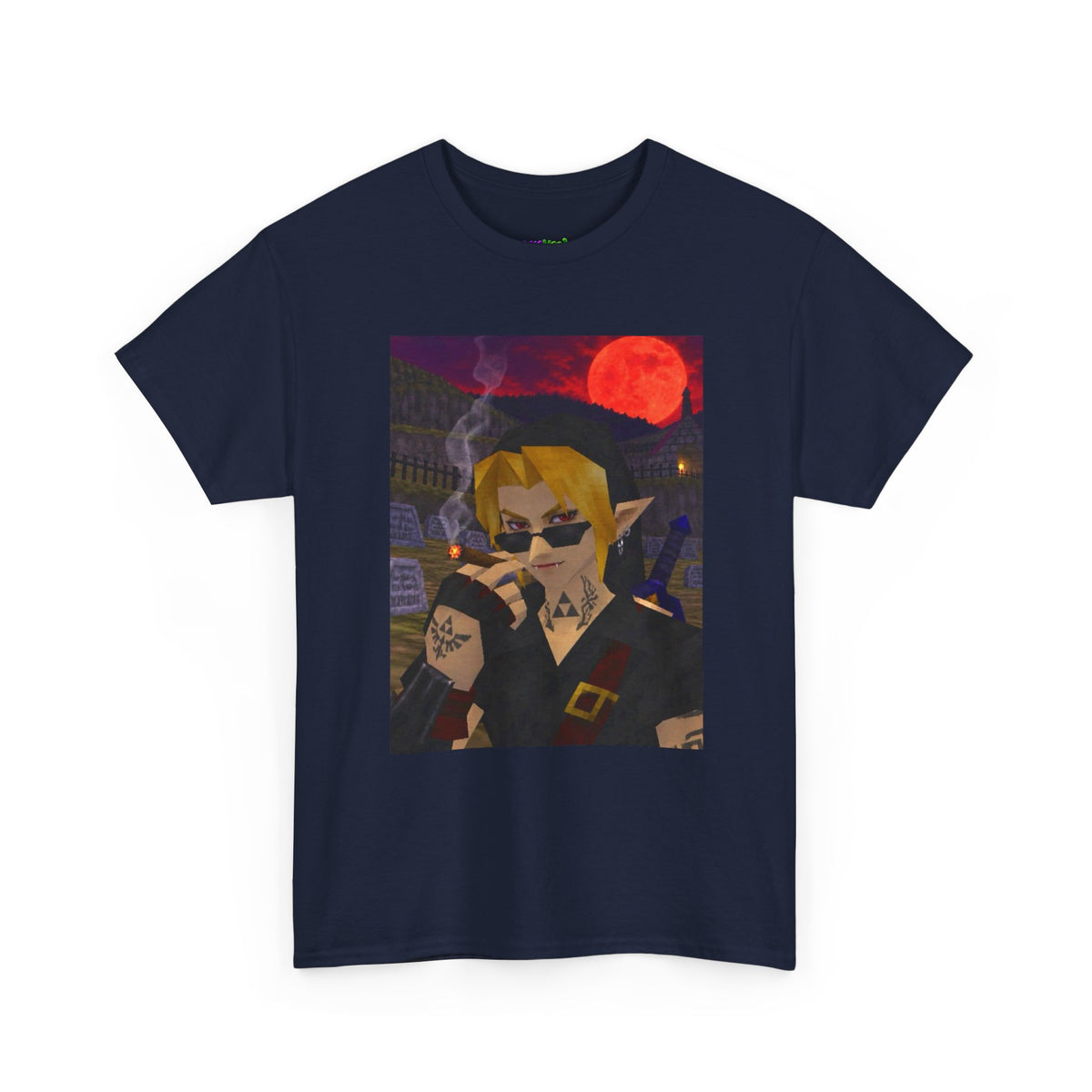 Mystic Green Canvas Graphic Tee