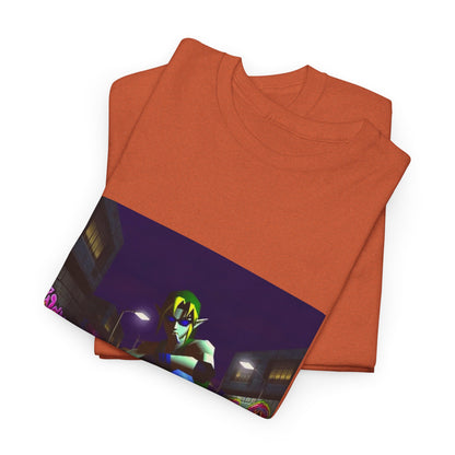 Skater Link Smoking In Neon Alley Tee