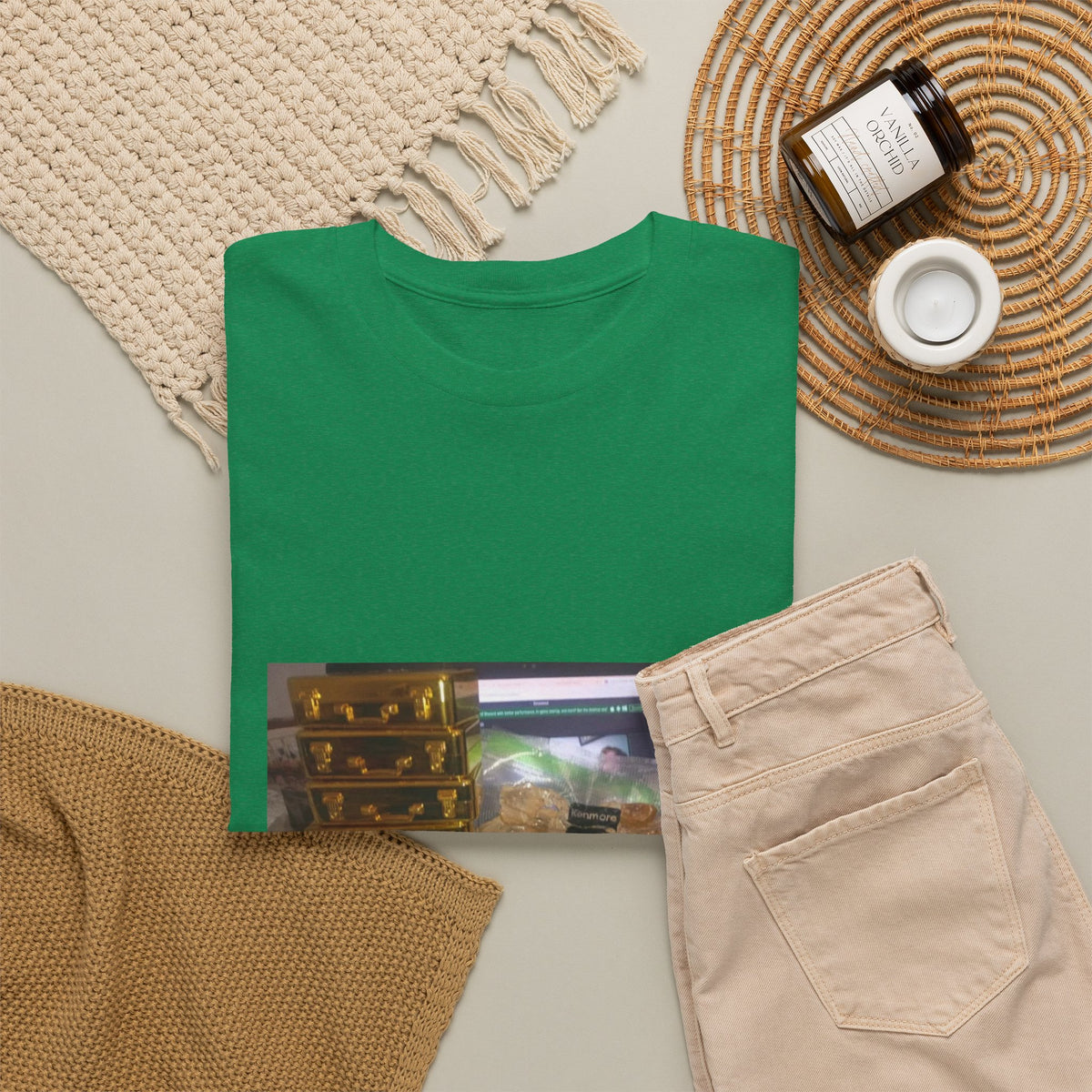 Gold Briefcase Stash Tee