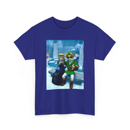 Link And Dark Zelda Chilling In Zora's Domain