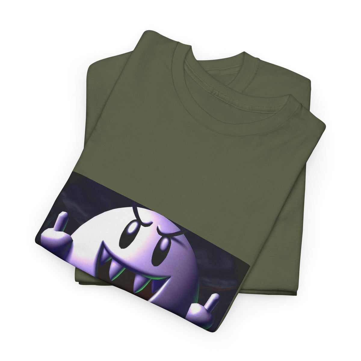 Edgy Ghost Flipping The Bird Tee