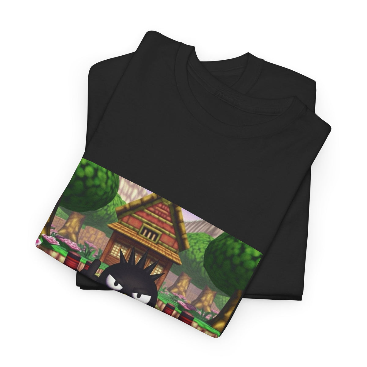 Grumpy Black Bird Flipping Off Tee
