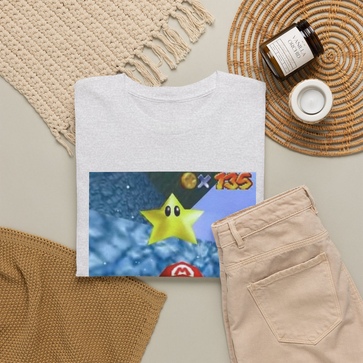 Mario Flips The Bird In Icy World Tee