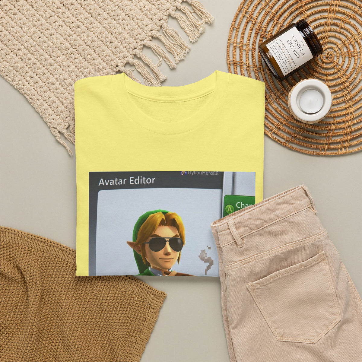 Hylian Hero Smoking A Stogie Tee