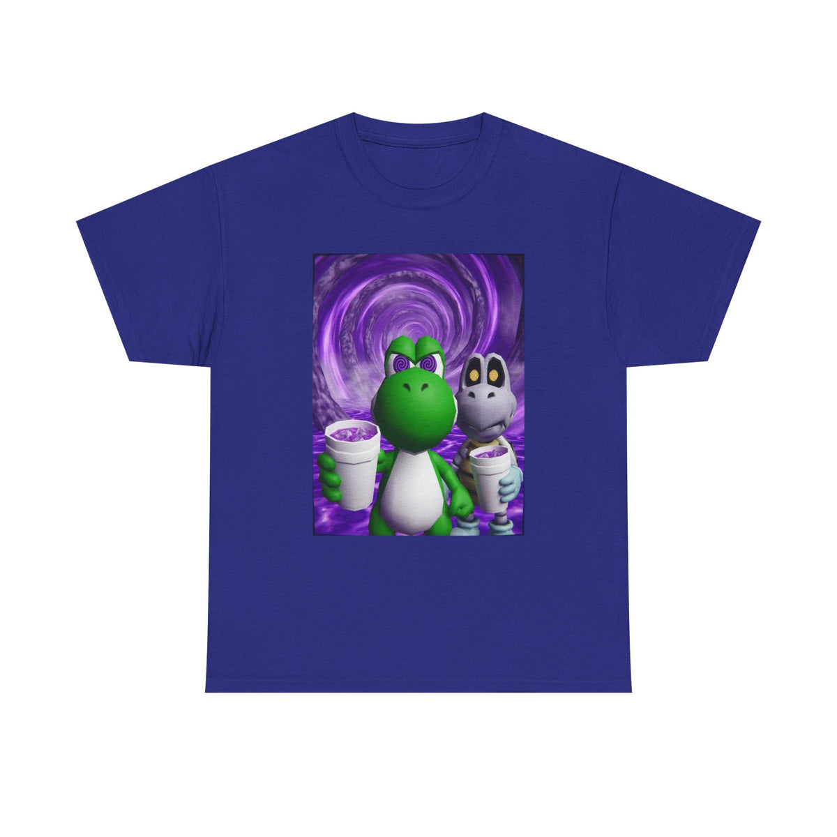 Yoshi And Dry Bones Sippin' Purple