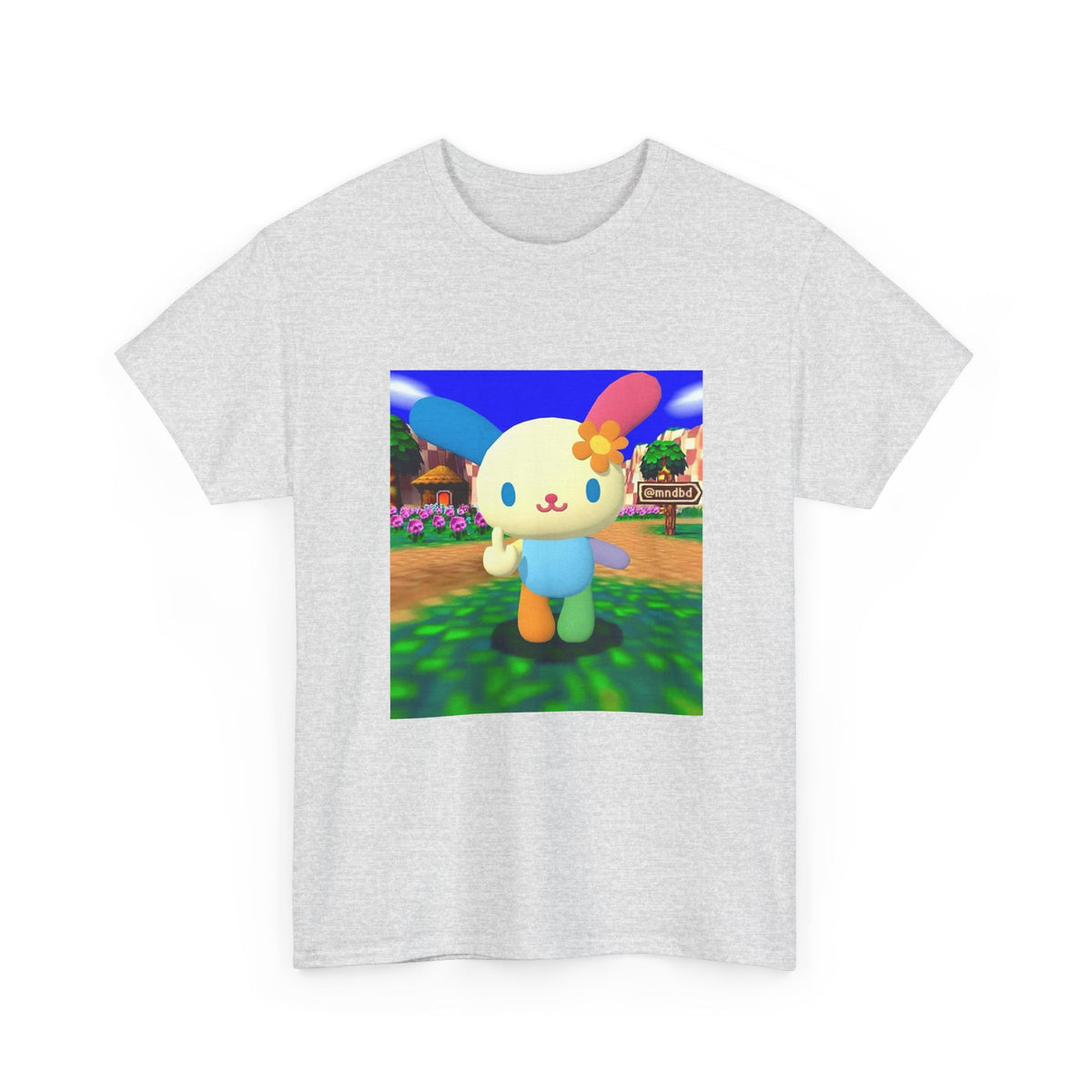 Cute Bunny Giving The Finger Tee