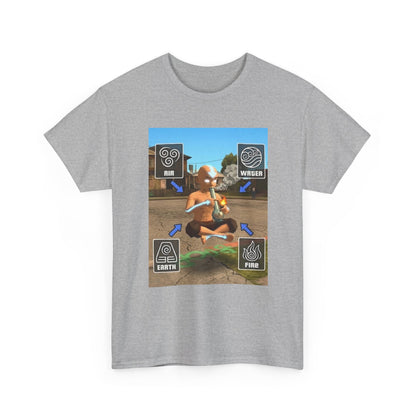 Avatar Character Floating While Smoking Bong Tee