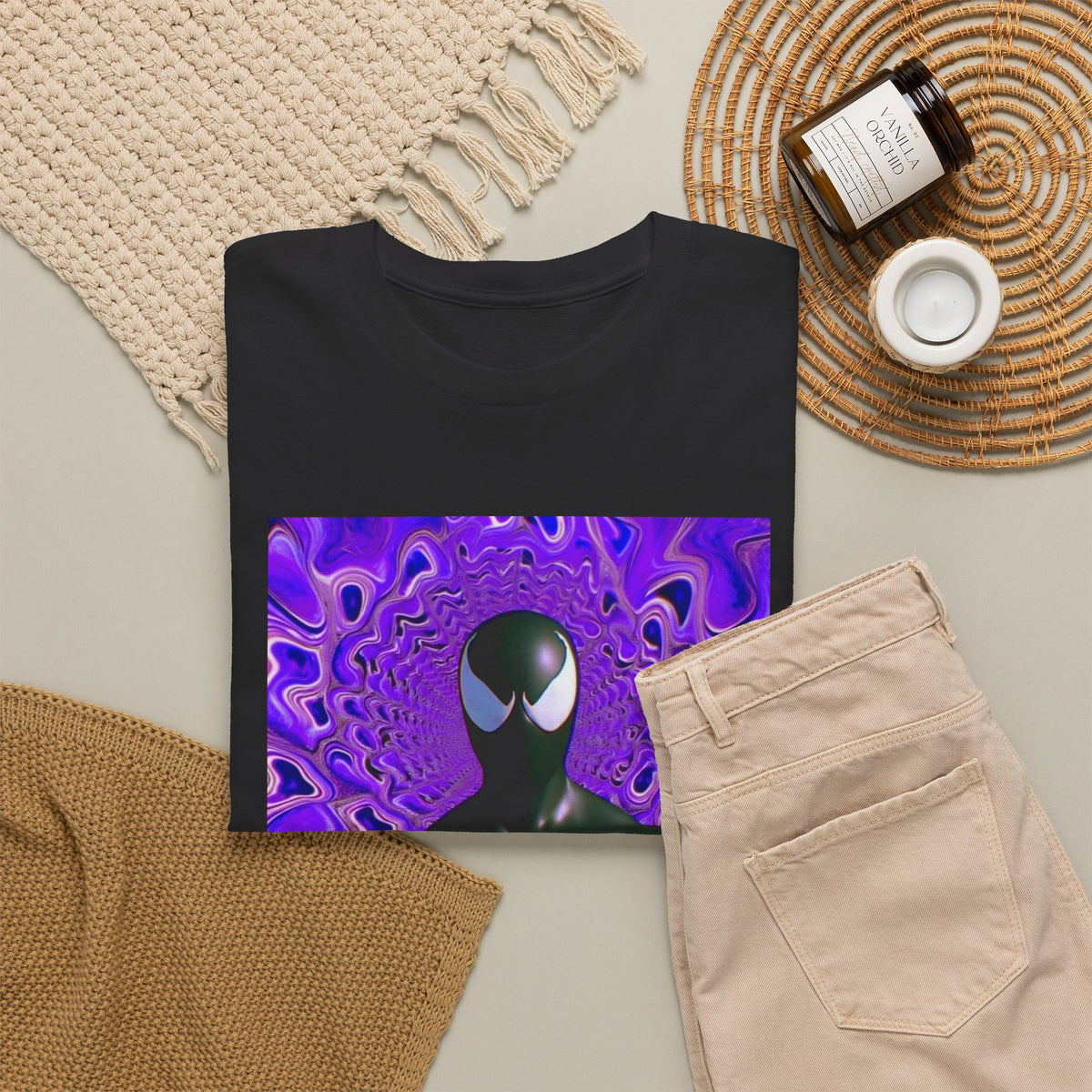Venom Spider-Man Holding Purple Double Cup