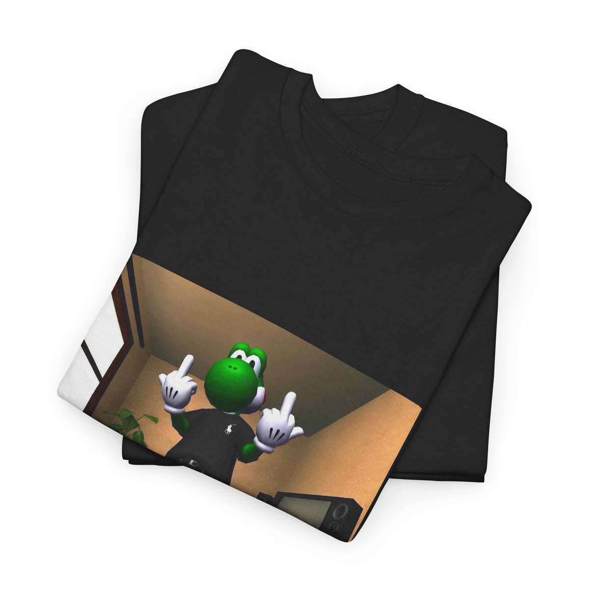 Yoshi Flipping Off In The Living Room Tee
