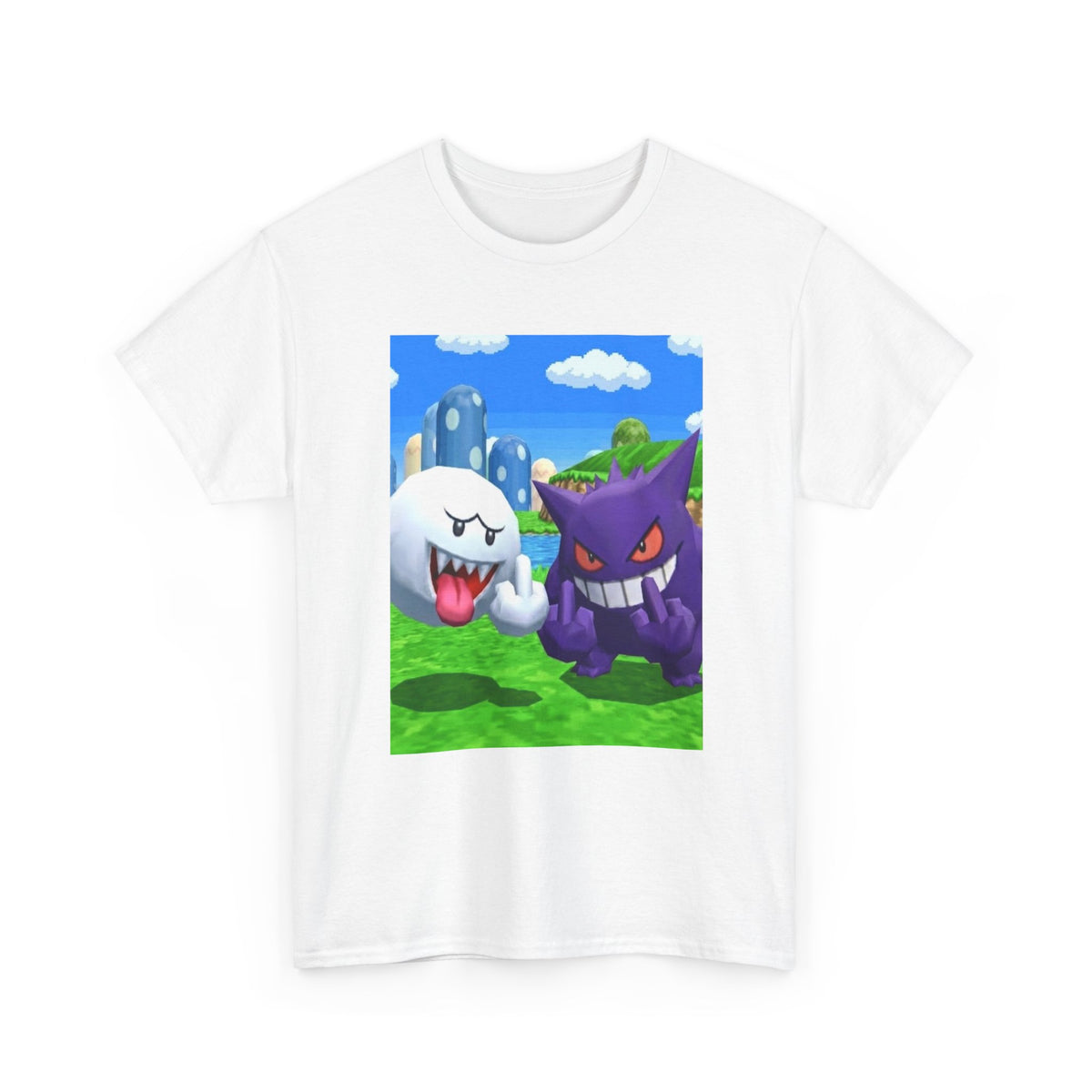 Boo and Gengar Flipping the Bird Tee