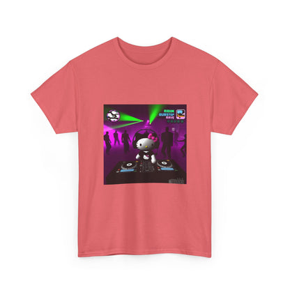 Hello Kitty DJing Dubstep Rave Tee