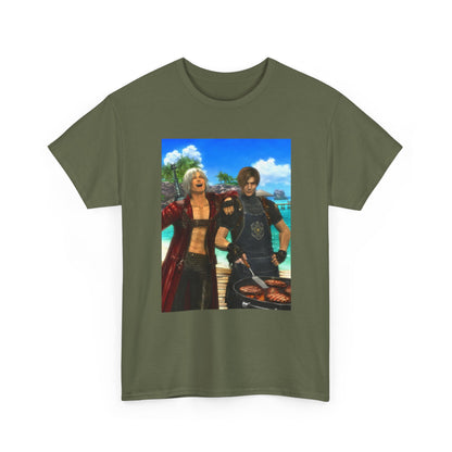 Dante and Leon Grilling Island Burgers Tee