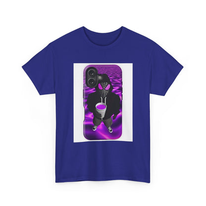 Pixelated Web-Slinger Holding Purple Drink Tee