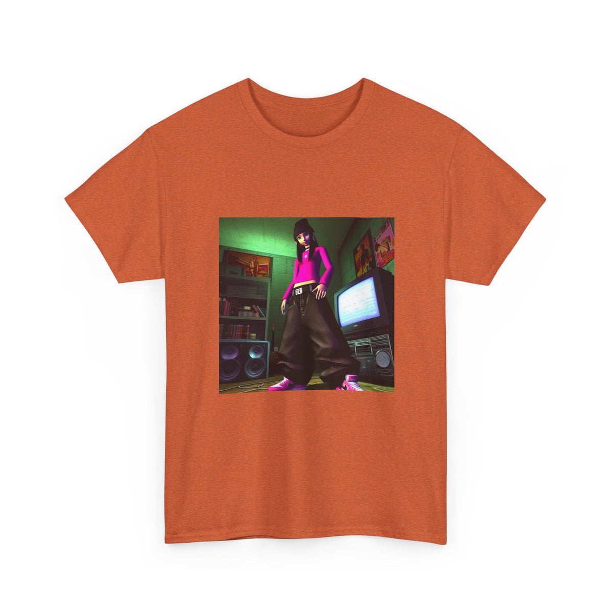 Y2K Vibe Girl In Her Room Tee