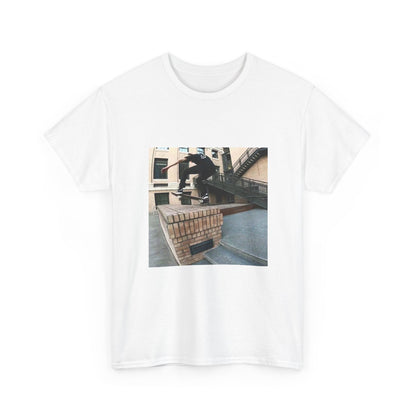 Skater Riding Through Cloud Passage Tee