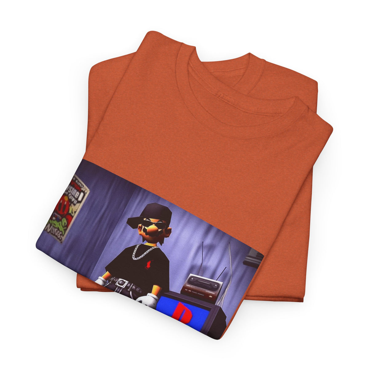 Gamer Mario Sporting Drip In His Room