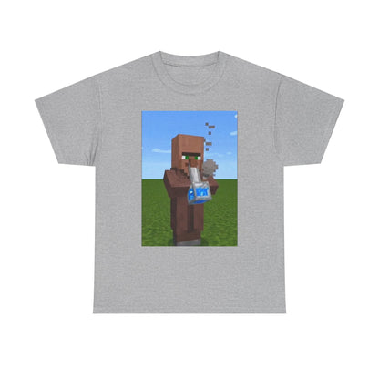 Villager Enjoying A Blocky Bong Hit
