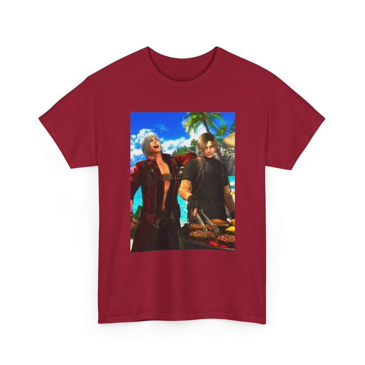 Dante and Leon Grilling on the Beach Tee
