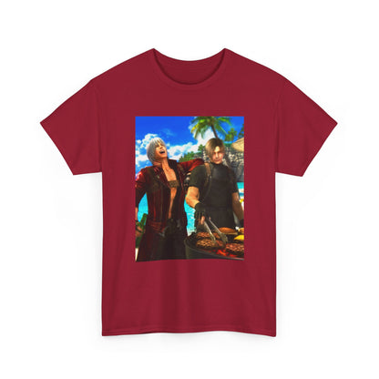 Dante and Leon Grilling on the Beach Tee