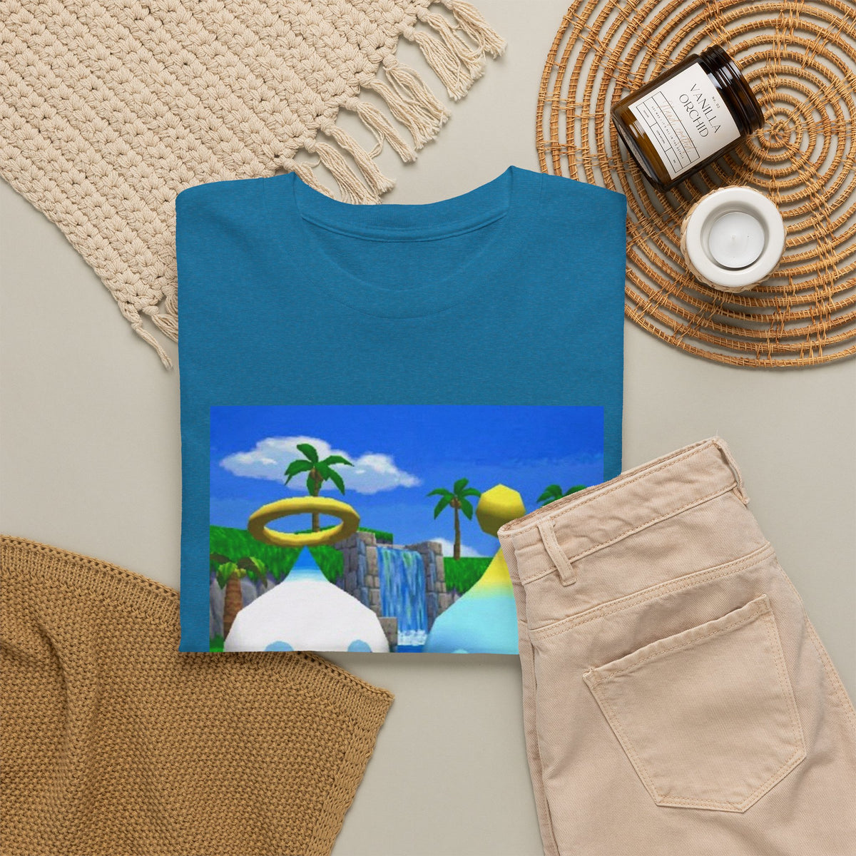 Chao Flipping Off In Paradise Tee