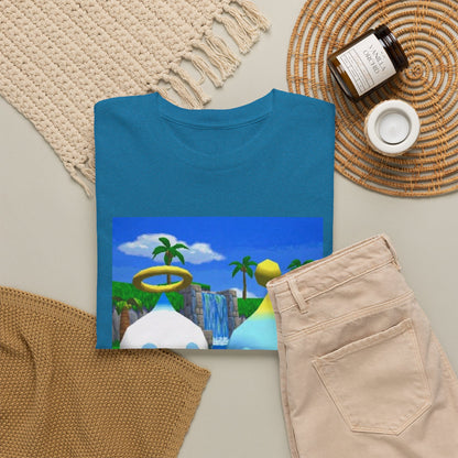 Chao Flipping Off In Paradise Tee