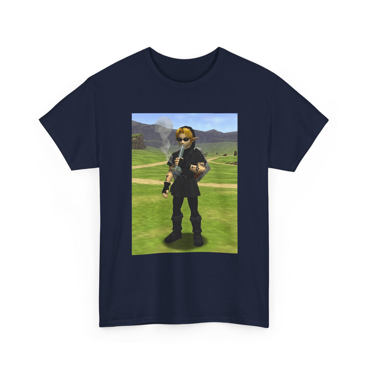 Edgy Dark Link Bong Hit Tee