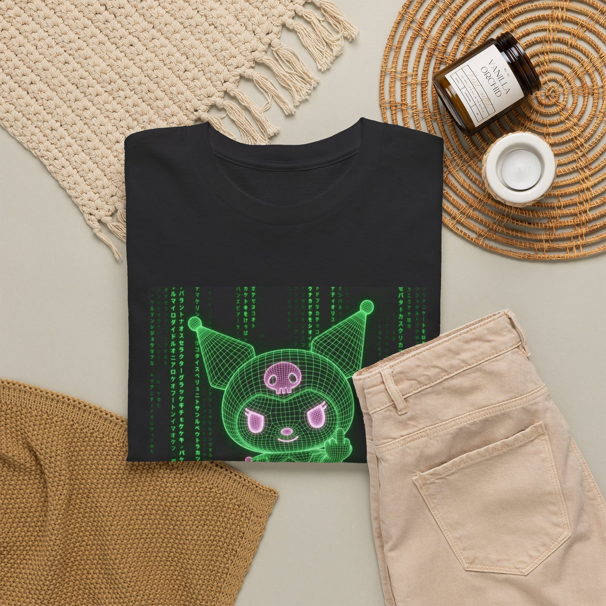 Cyberpunk Kuromi Skater Matrix Tee