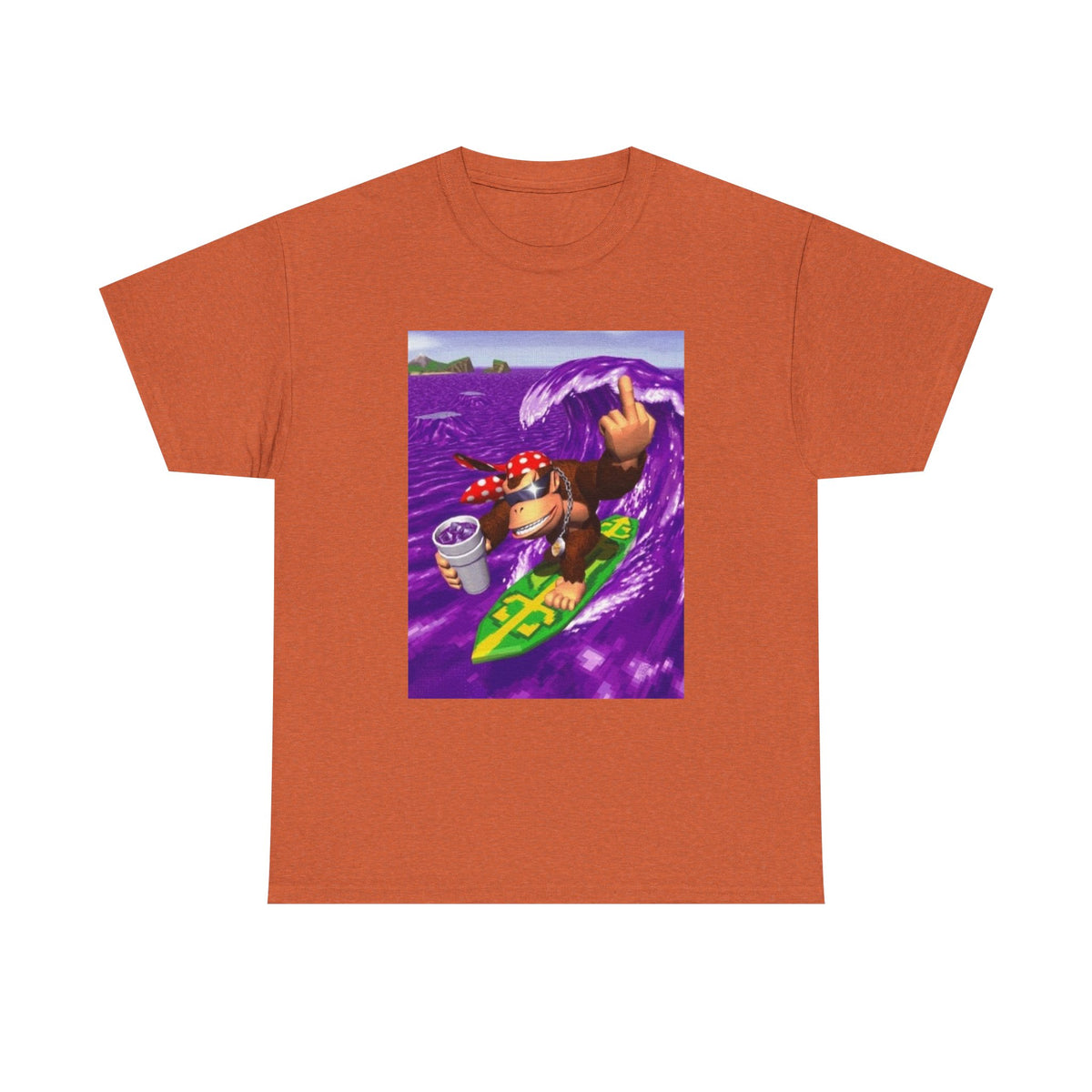 Diddy Kong Surfing Purple Wave Tee