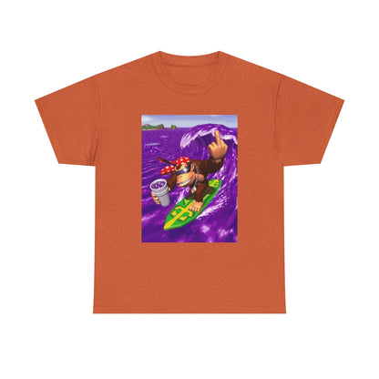 Diddy Kong Surfing Purple Wave Tee
