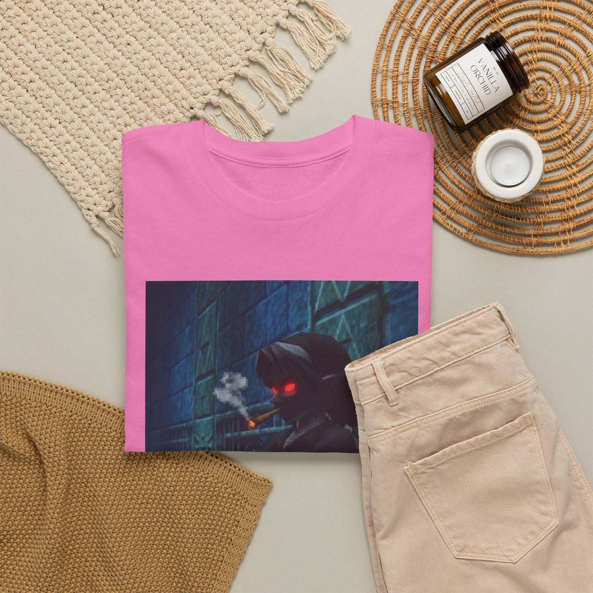 Dark Elf Smoking Blunt In Dungeon Tee
