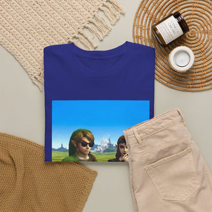 Link And Zelda Chilling With Cigars