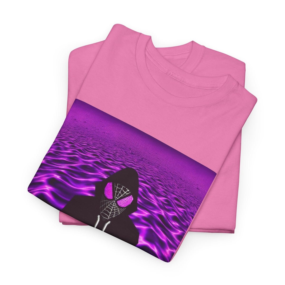Spider-Hoodie With Purple Swirls Tee