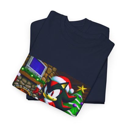 Shadow The Hedgehog Christmas Drip Tee