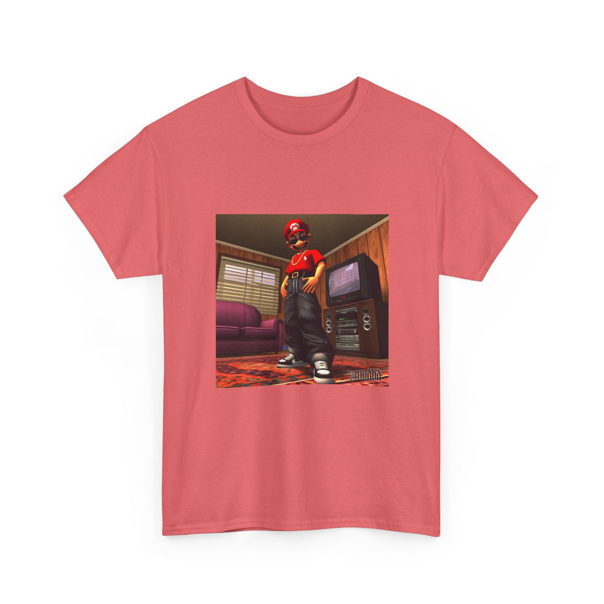 Gangster Mario Chillin' In The Crib Tee