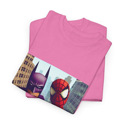 Batman Smoking, Spidey With Stacks Tee