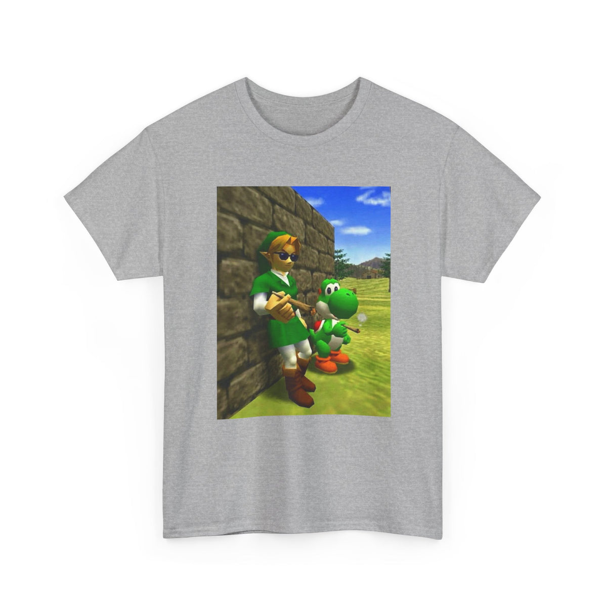Link and Yoshi Chillin' With Blunts