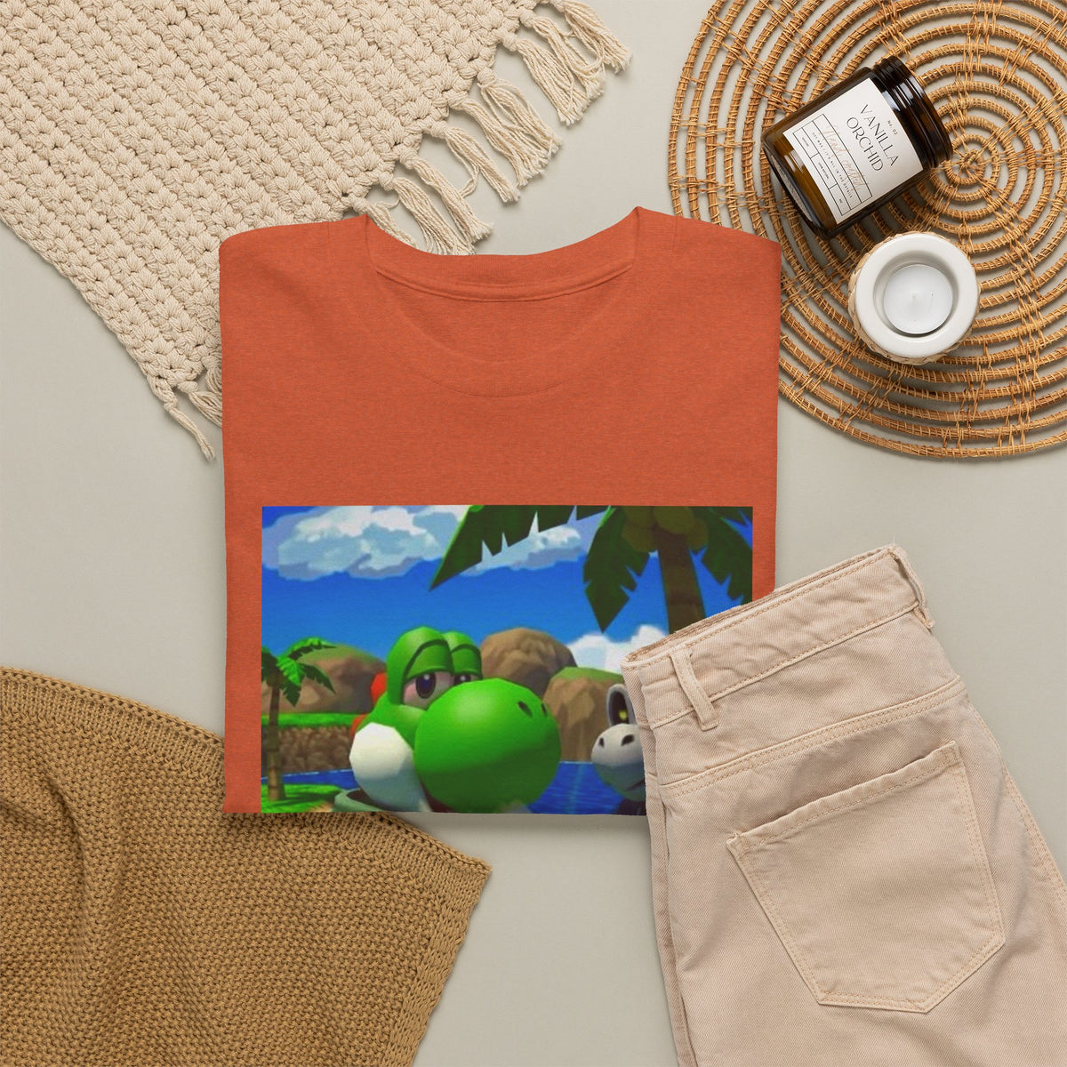 Yoshi And Dry Bones Smoking Blunts Tee