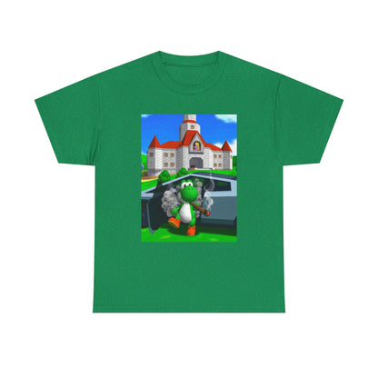 Yoshi Hotboxing Outside Princess Peach's Castle