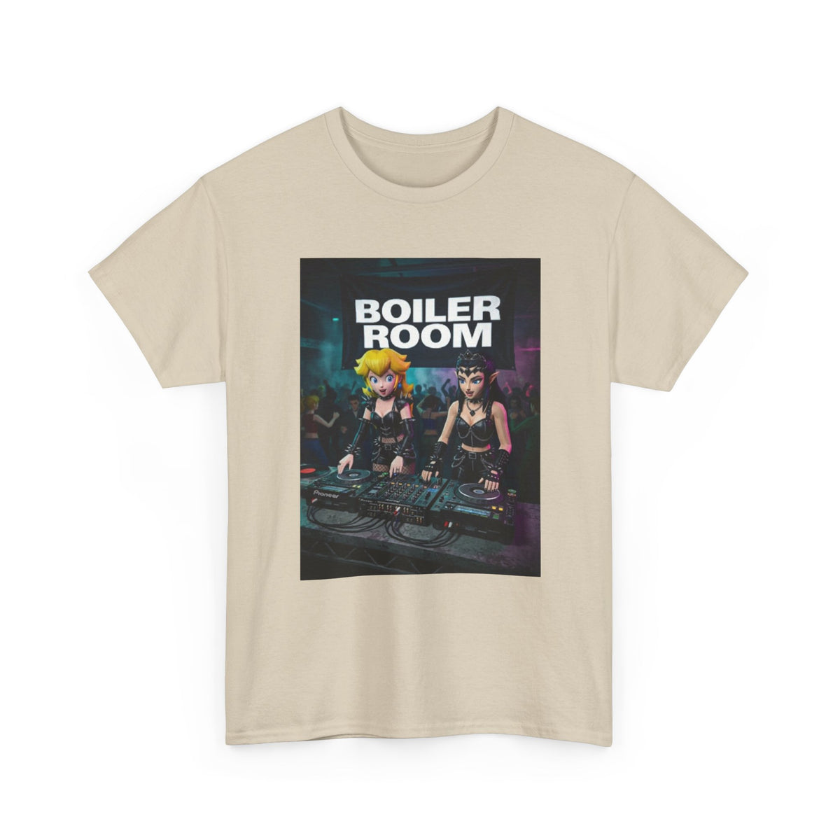 Princess Peach and Dark Peach DJing Tee