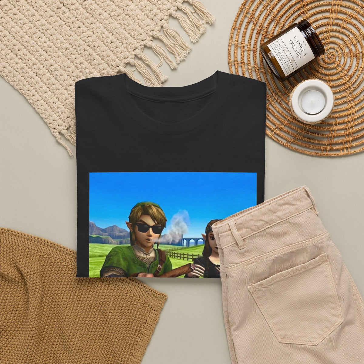 Link And Zelda Passing A Blunt Tee
