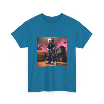 Gangsta Hello Kitty Chillin' In Low Poly Room Tee