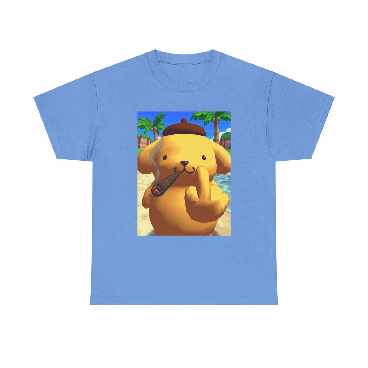 Pompompurin Smoking Blunt & Flipping Off