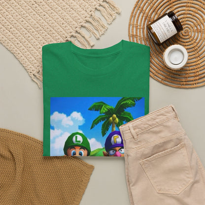 Luigi and Waluigi Flipping The Bird Tee
