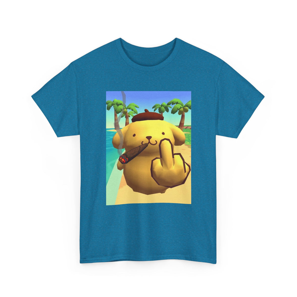 Pompompurin Smoking And Flipping The Bird
