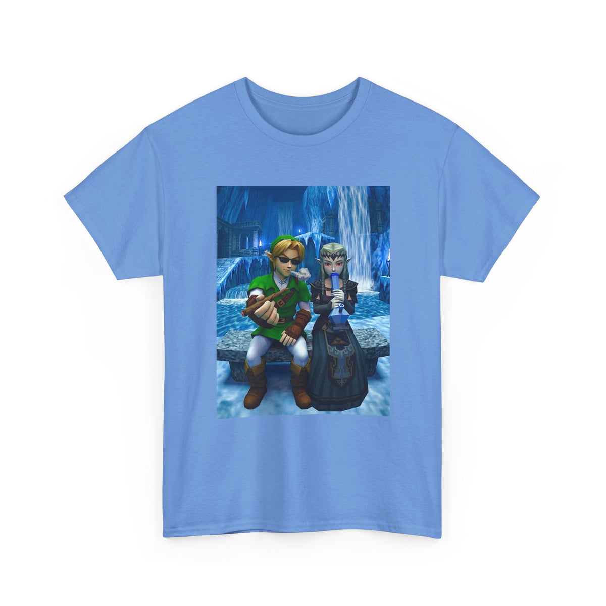 Stoner Link and Zelda Chillin' in Zora's Domain