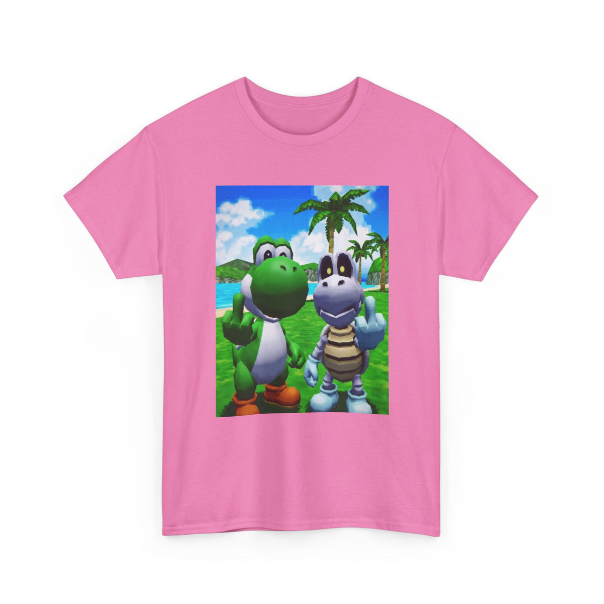 Yoshi and Dry Bones Flipping Off (Design 4)