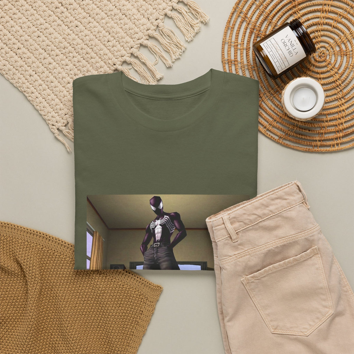 Black Suited Hero Chilling In His Room